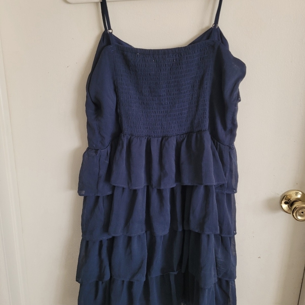 Aeropostale Deep Blue Smocked Dress